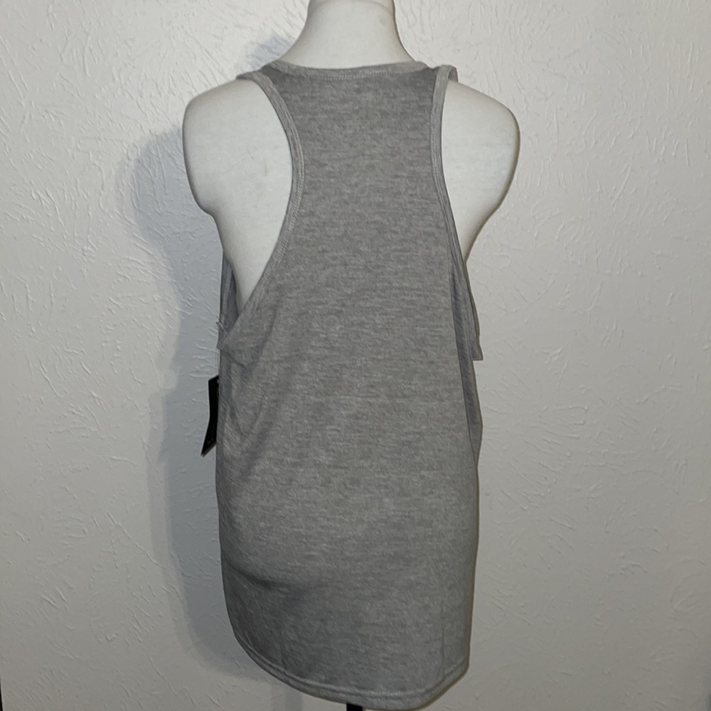 RealEssentials Gray Racerback Tank Top NWT XL - Picture 3 of 6